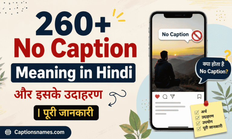 No Caption Meaning in Hindi