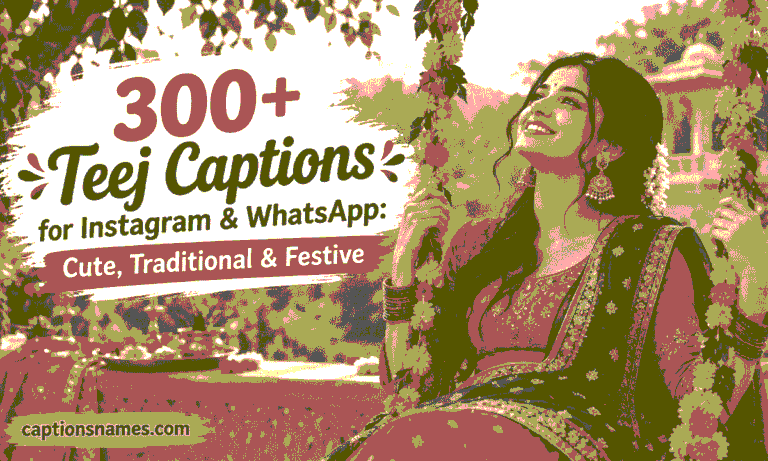 Teej Captions for Instagram & WhatsApp